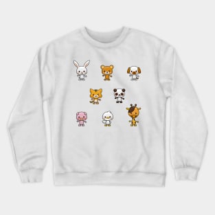 Kawaii animals pack 1 Crewneck Sweatshirt